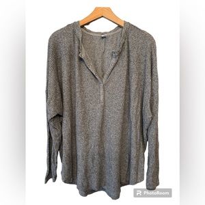 Old Navy Plush Waffle Knit Henley